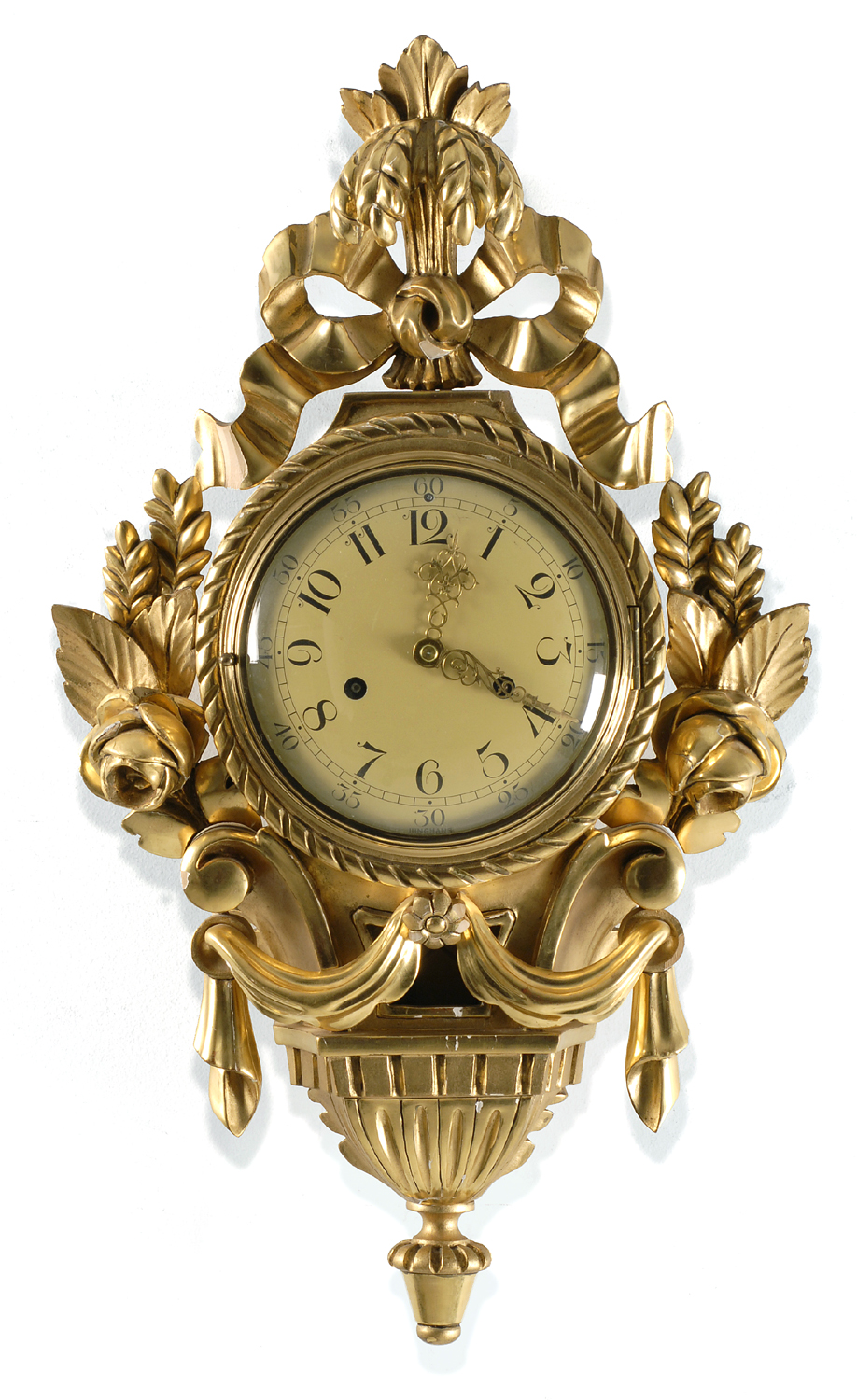 Appraisal: SWEDISH WALL CLOCK First Half of the th Century Gilt