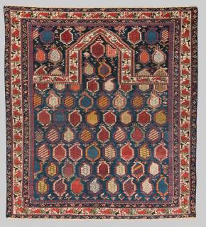 Appraisal: SHIRVAN MARASALI PRAYER RUG SHIRVAN MARASALI PRAYER RUG Caucasus mid