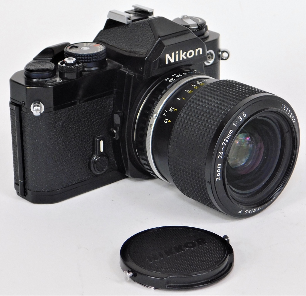 Appraisal: NIKON FM BLACK BODY SERIES E ZOOM - MM F