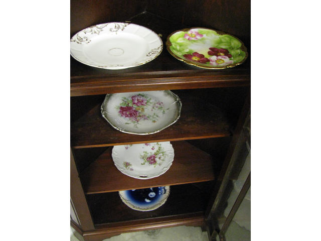 Appraisal: Estate lot of Plates Cake Plates handpainted more