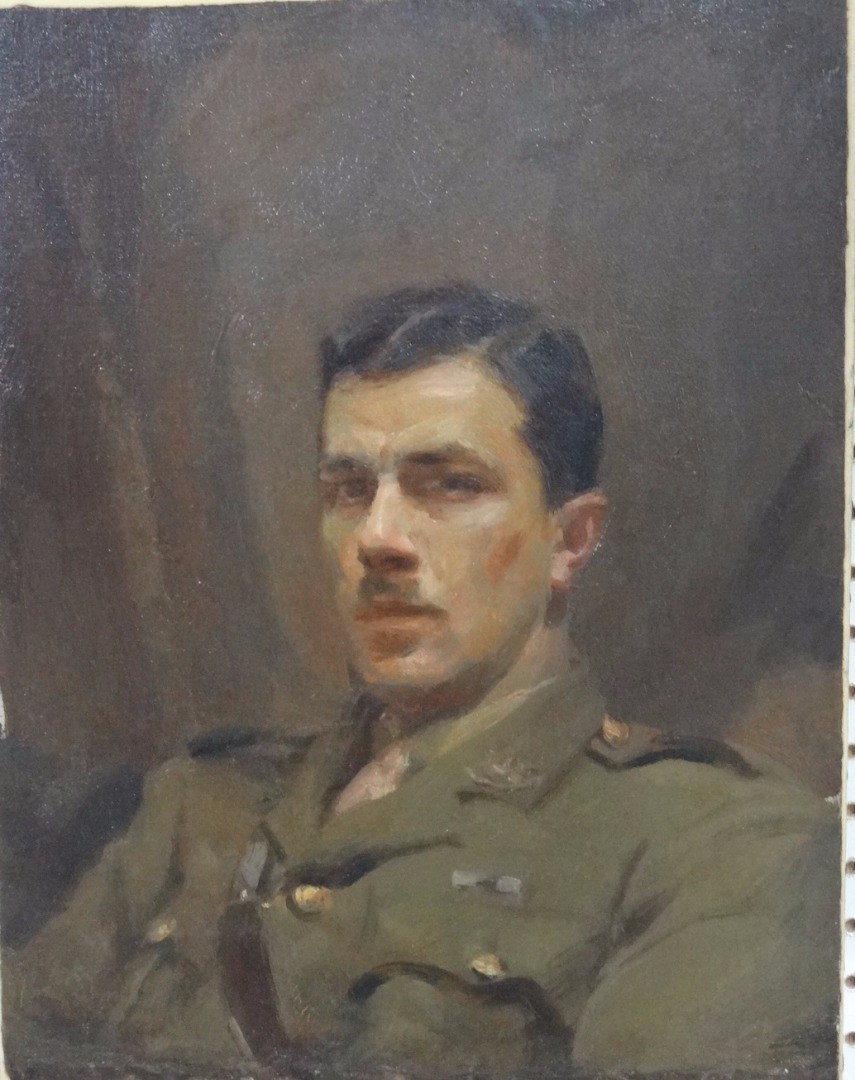 Appraisal: Douglas Stannus Gray - Portrait of Ralph Longstaff in uniform