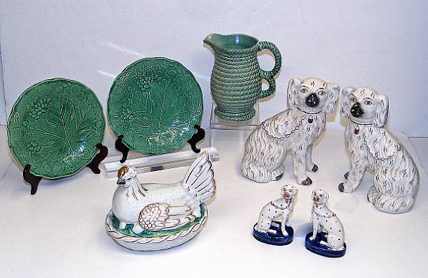 Appraisal: An assembled group of English ceramics late th th century