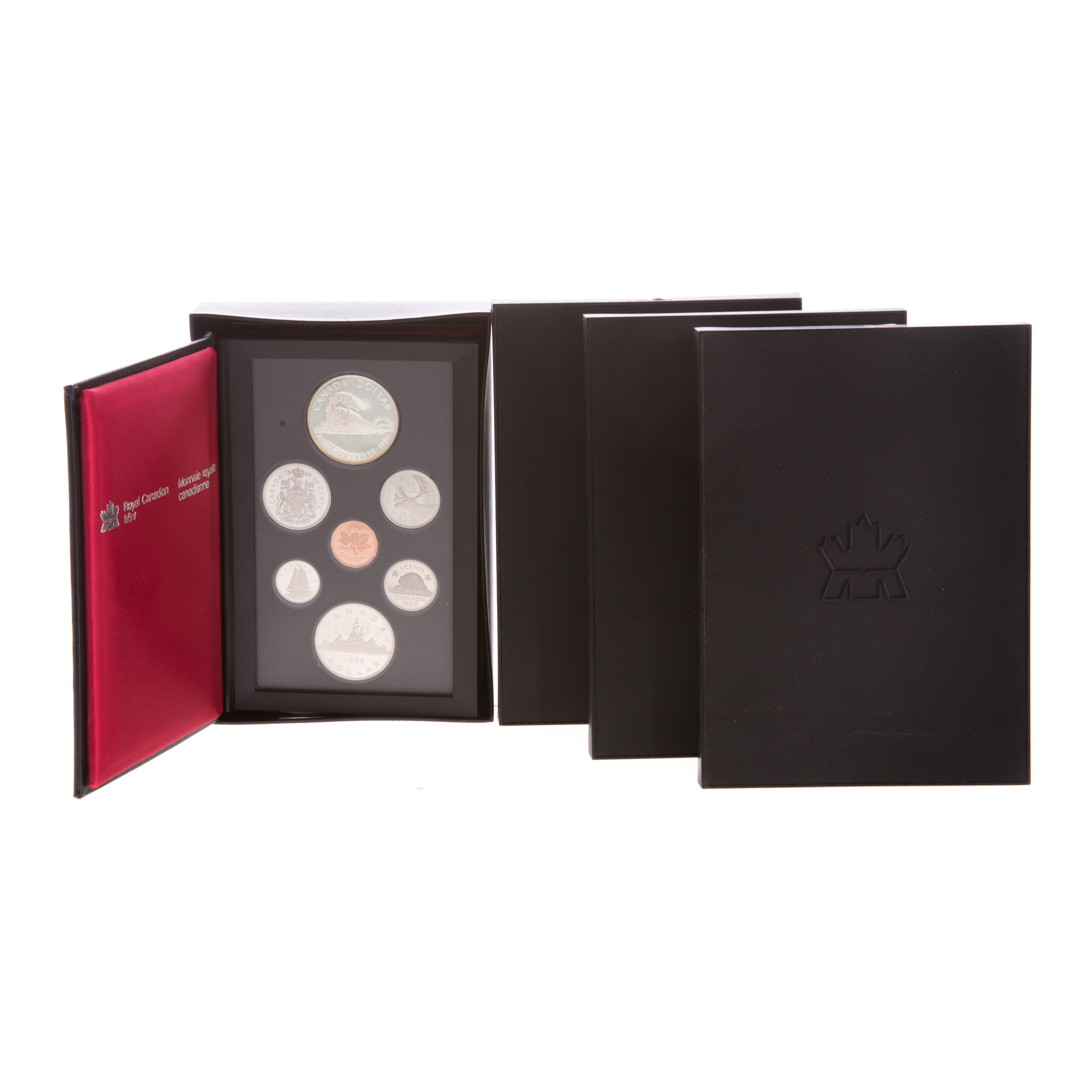 Appraisal: World Canada Proof Sets Four Canada proof sets in original