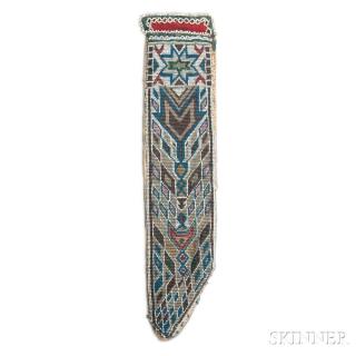 Appraisal: Great Lakes Beaded Knife Sheath c s the front decorated