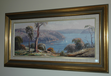 Appraisal: LEON HANSON - Beauty Point Sydney Harbour Oil on canvas