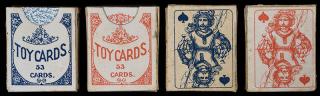 Appraisal: Four Decks of Toy Cards Germany Dondorf n d J