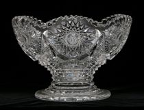 Appraisal: Brilliant Crystal Footed Bowl American Cut glass was enormously popular