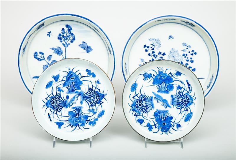 Appraisal: Pair of Modern Chinese Blue and White Porcelain Pot Stands