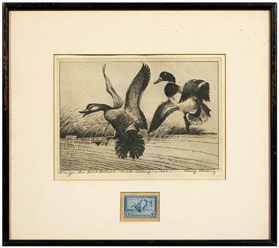 Appraisal: Norwood Federal duck stamp print Jay Norwood Darling American -