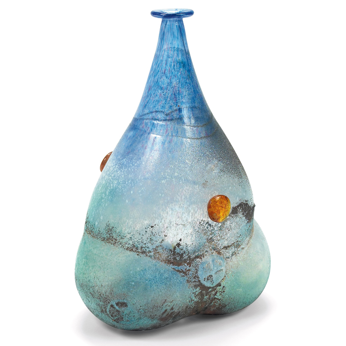 Appraisal: Bertil Vallien vase for Pilchuk c bottle form in light