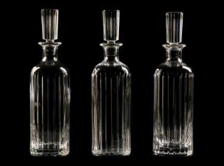 Appraisal: Set of Baccarat Harmonie Crystal Decanters Baccarat French founded after