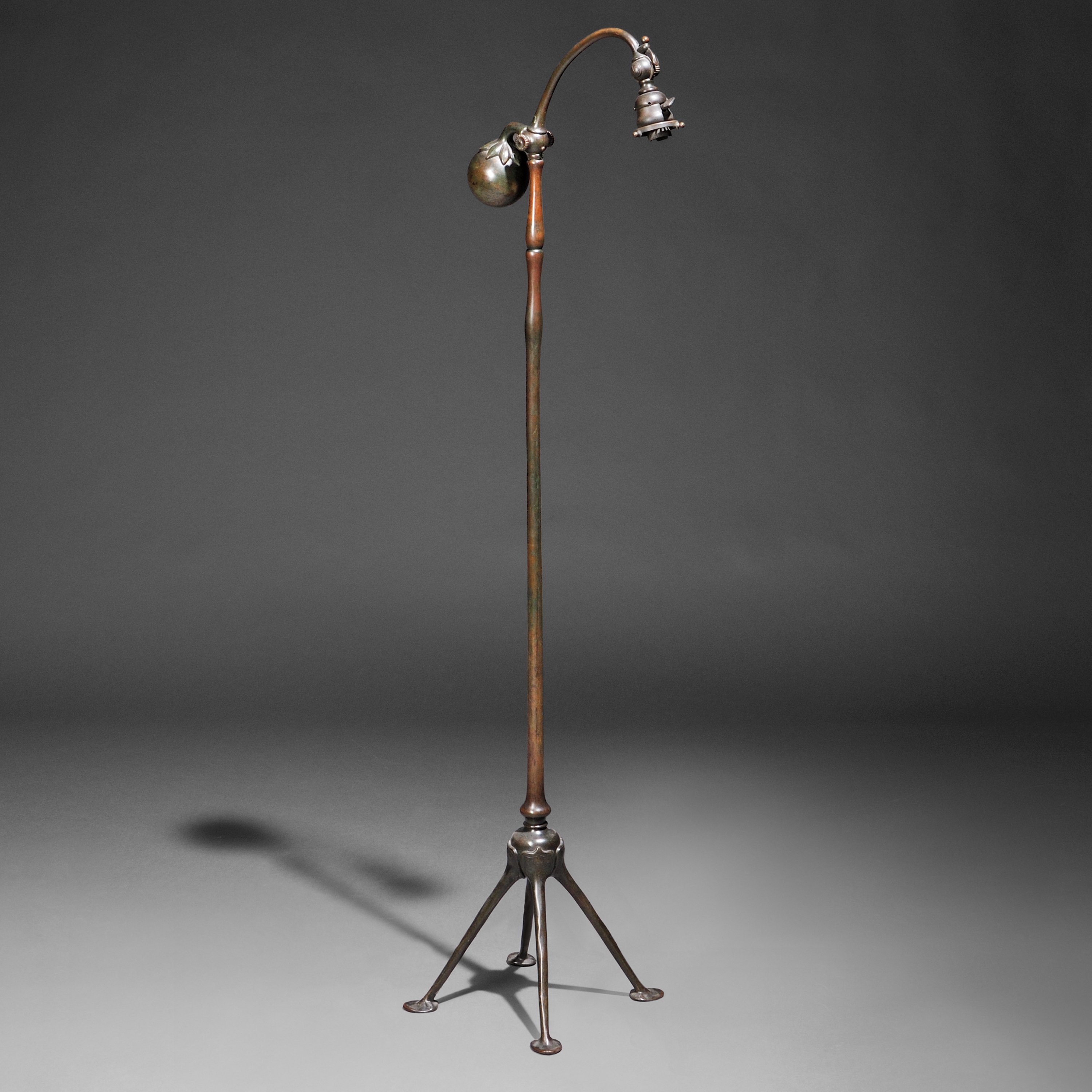 Appraisal: Tiffany Studios Counterbalance Floor Lamp Base Bronze New York early