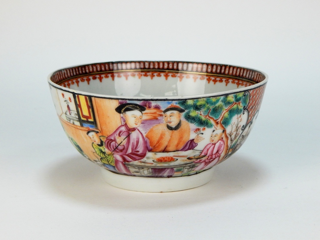 Appraisal: CHINESE MANDARIN FAMILLE ROSE BOWL China th- th CenturyDecorated with