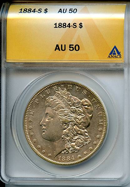 Appraisal: -S AU ANACS Lightly patinated with minimal wear An affordable