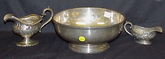 Appraisal: Revere style sterling circular footed bowl marked S Kirk Son