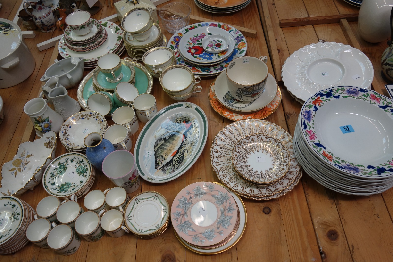 Appraisal: A large collection of ceramics including a Crown Staffordshire Kowloon