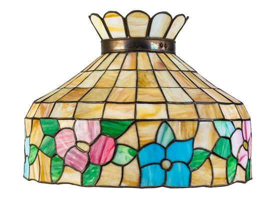 Appraisal: Sale Lot An American Leaded Glass Hanging Shade mid-to late