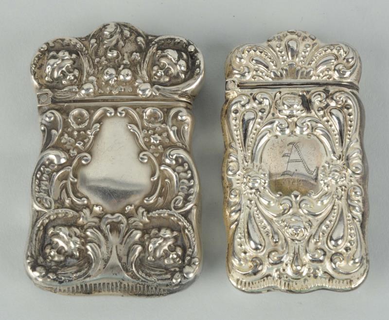 Appraisal: Lot Of Sterling Silver Match Safes Or Vestas Both by