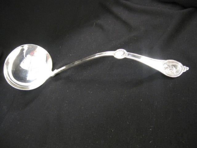 Appraisal: Reed Barton Medallion Silverplate Soup Ladle excellent circa