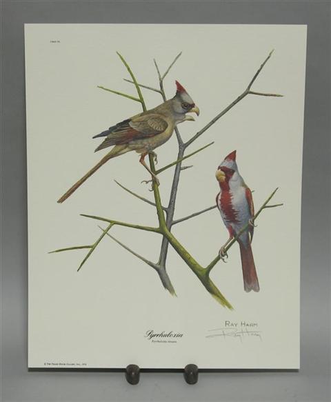 Appraisal: RAY HARM AMERICAN TH CENTURY COLLECTION OF WILDLIFE PRINTS Print