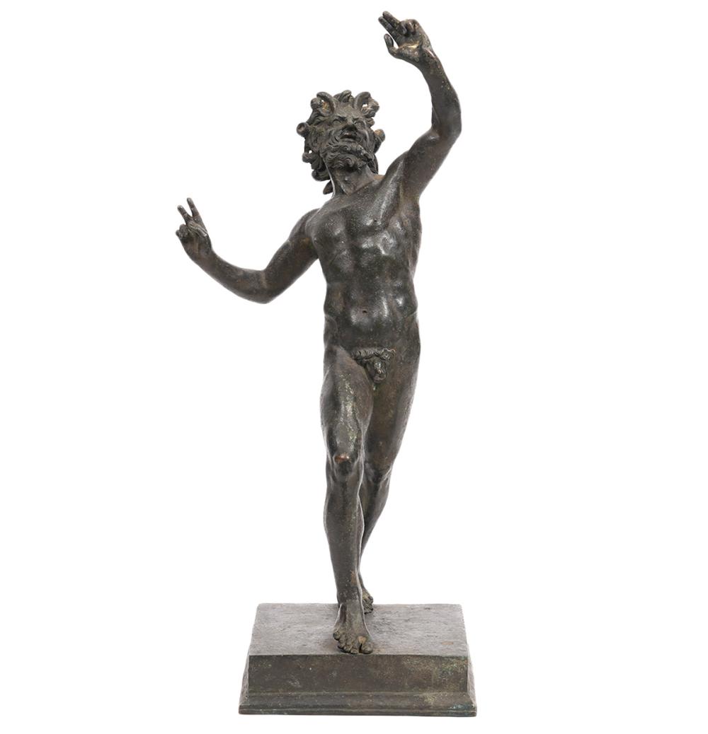 Appraisal: GRAND TOUR BRONZE OF THE 'DANCING FAUN'Grand tour bronze of