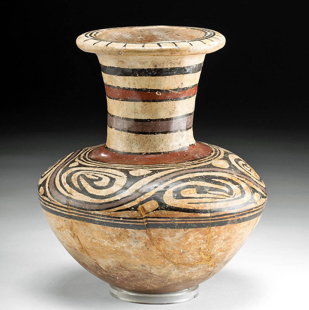 Appraisal: Cocle Polychrome Amphora - Nicely Decorated Pre-Columbian Central America Panama