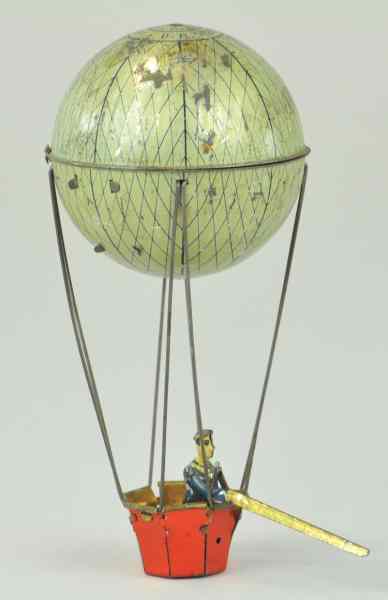 Appraisal: HOT AIR BALLOON Germany tin hot air balloon w gondola