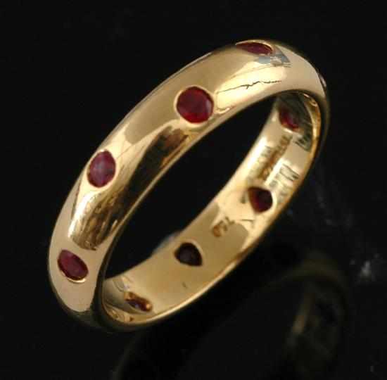 Appraisal: An ruby eternity ring by Tiffany Co From the 'Etiole'