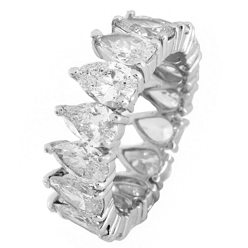 Appraisal: ct Diamond Eternity Band Vintage Carat Pear Shape Diamond and