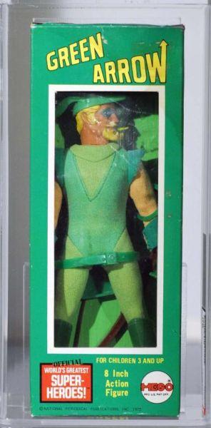 Appraisal: Mego Superheroes Green Arrow Action Figure Description Window box ID