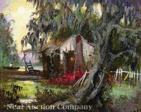 Appraisal: Colette Pope Heldner American New Orleans - Swamp Idyl Louisiana