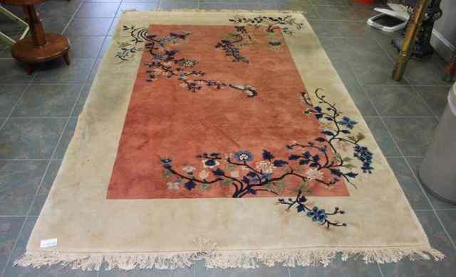 Appraisal: Chinese Sculpted Carpet Dimensions approx ' x ' Condition a