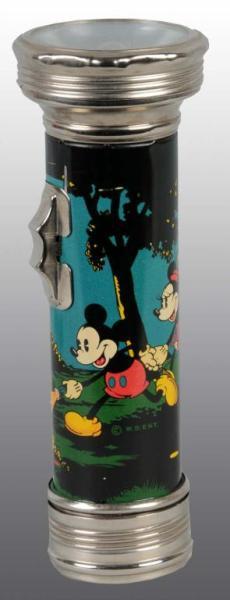 Appraisal: Tin Litho USA Lite Mickey Mouse Toy Flashlight Description Working