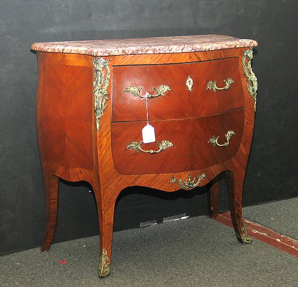 Appraisal: A Louis XV style gilt metal mounted commode th century