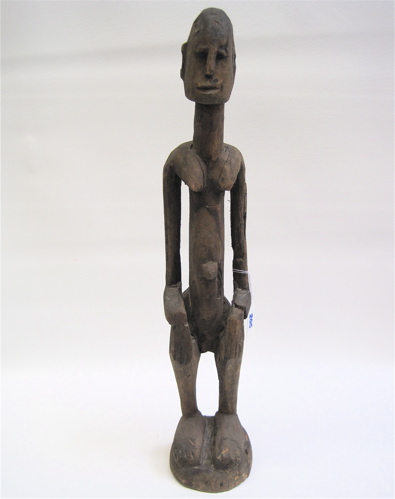 Appraisal: A WEST AFRICAN BAMBARA WATCHMAN FETISH hand carved from wood