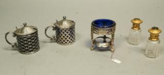 Appraisal: pc Cobalt Sterling Tableware Lot Two sterling l pc Cobalt