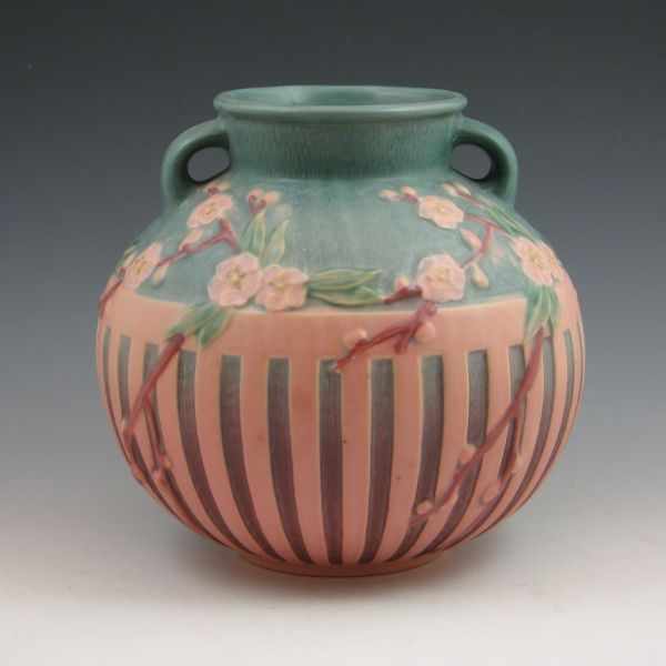 Appraisal: Roseville Cherry Blossom - '' bulbous vase in pink and