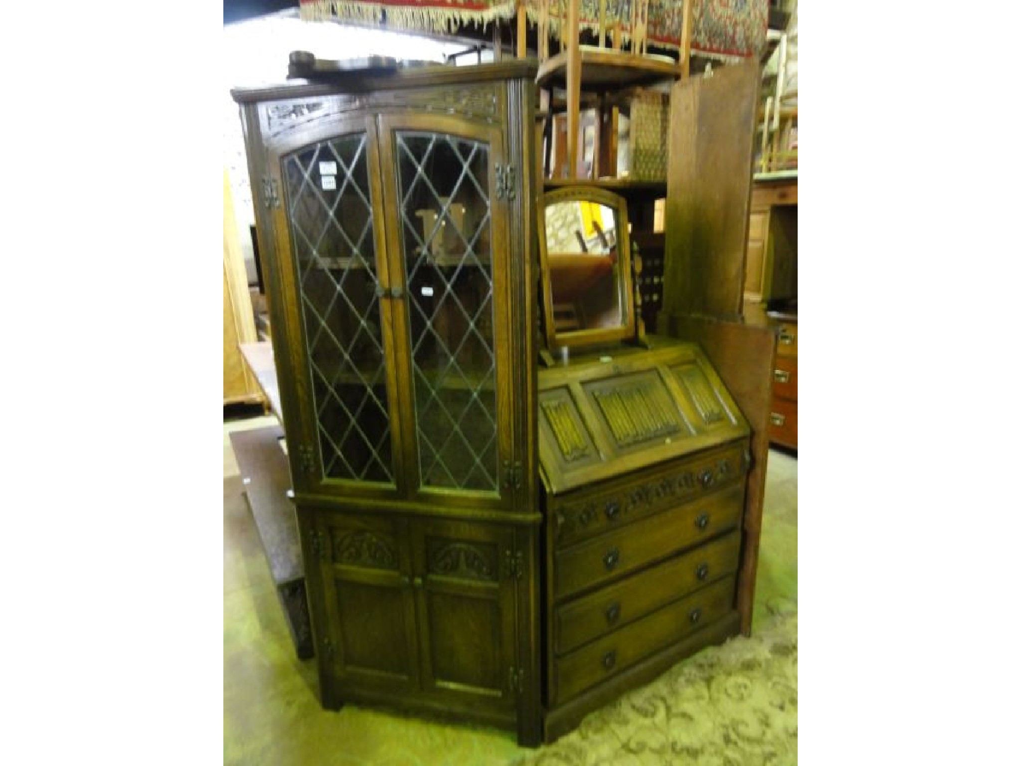 Appraisal: A collection of Old Charm furniture in the Old English