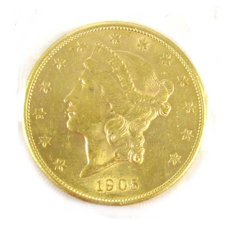 Appraisal: TWO U S GOLD COINS Liberty type -P and -S