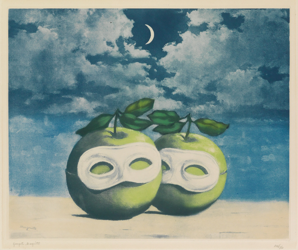 Appraisal: REN MAGRITTE after La Valse H sitation Color aquatint and