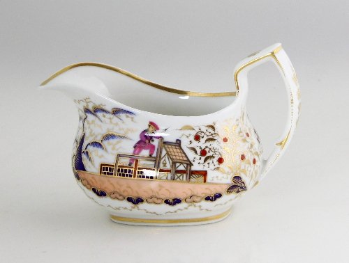 Appraisal: A rectangular jug possibly Chamberlain's Worcester finely painted a figure