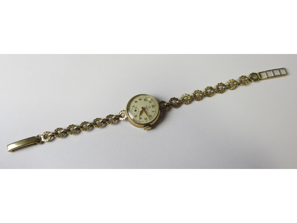 Appraisal: A ladies ct gold Tudor Rolex wrist watch with cream