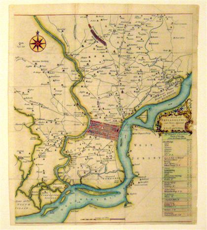 Appraisal: piece Hand-Colored Engraved Map Scull Nicholas Heap George A Map