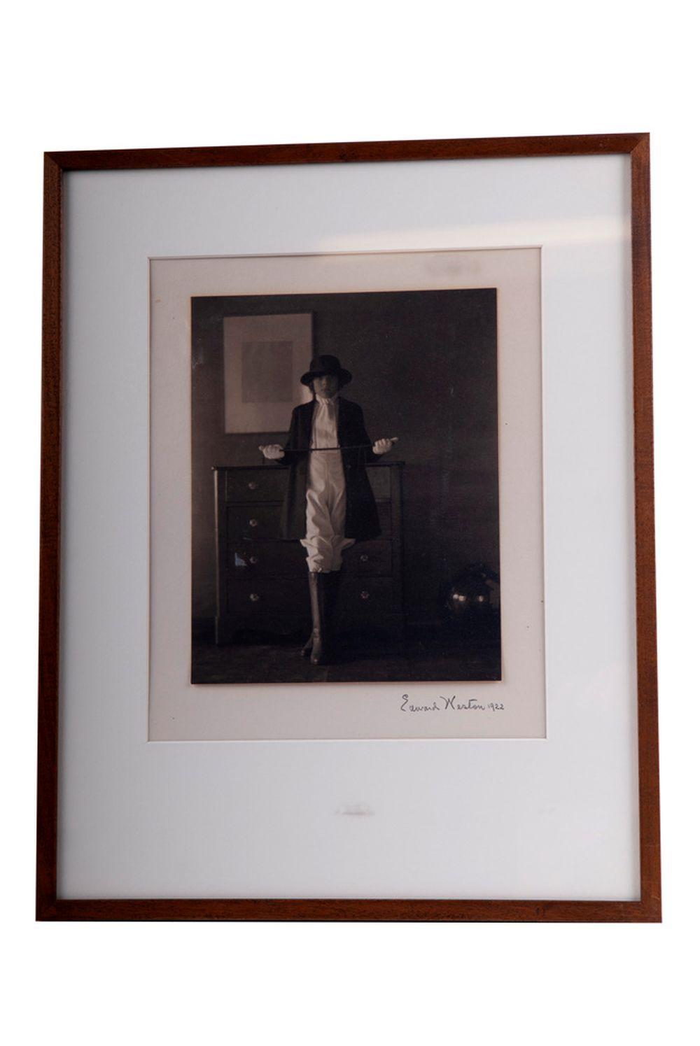 Appraisal: EDWARD WESTON PORTRAIT OF GIRL WITH RIDING CROP silver gelatin