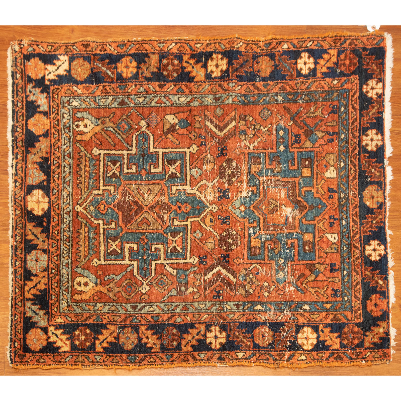 Appraisal: ANTIQUE KARAJA RUG PERSIA X First quarter- th century hand-knotted