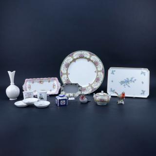 Appraisal: Piece Lot Vintage Porcelain Table Top Articles Includes Royal Worcester