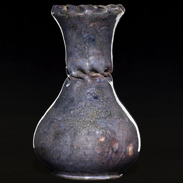 Appraisal: GEORGE OHR Fine and large bulbous vase with deep in-body