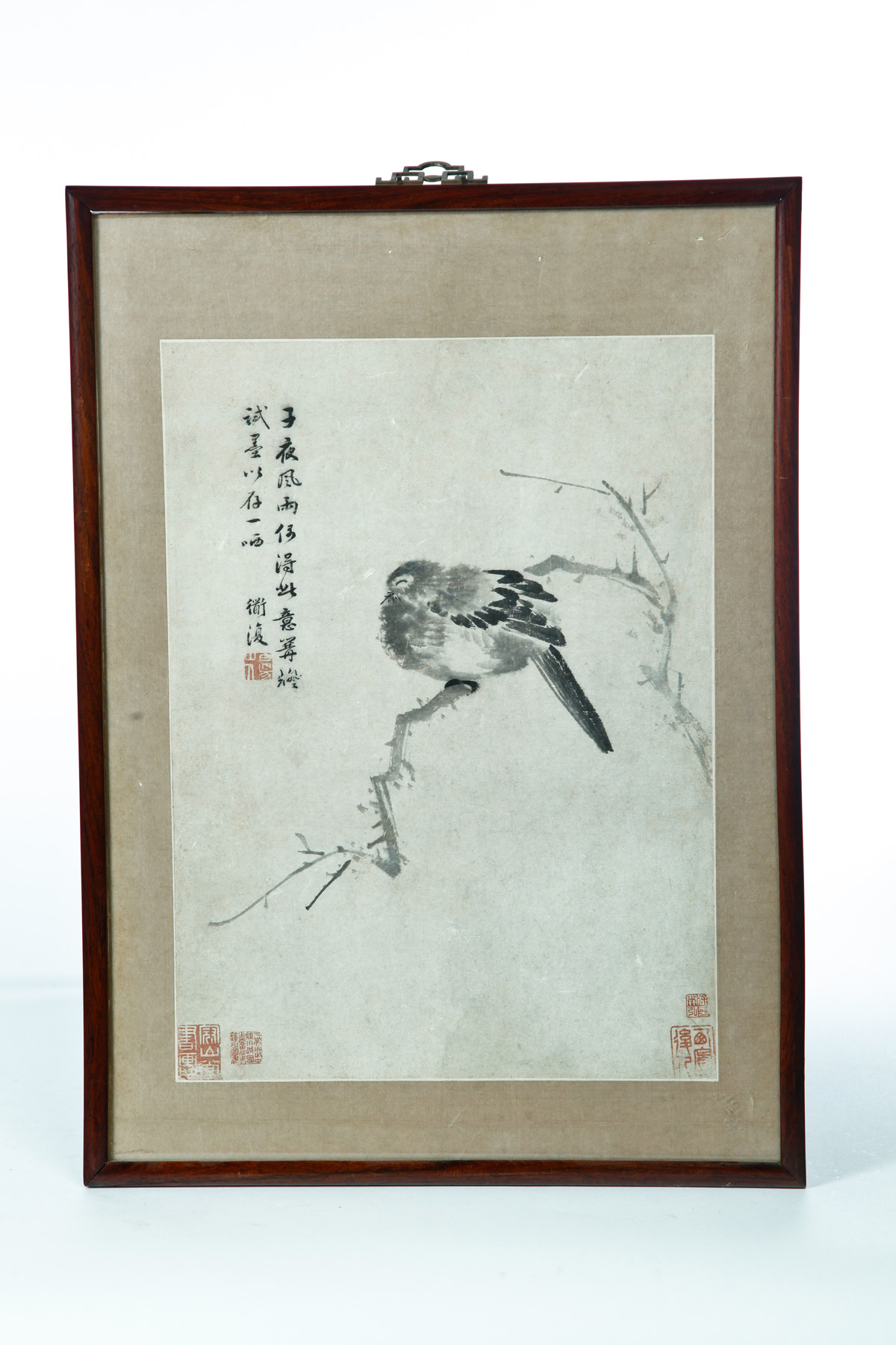 Appraisal: PAINTING OF A SLEEPING BIRD AFTER CHEN TAO-FU CHINA -