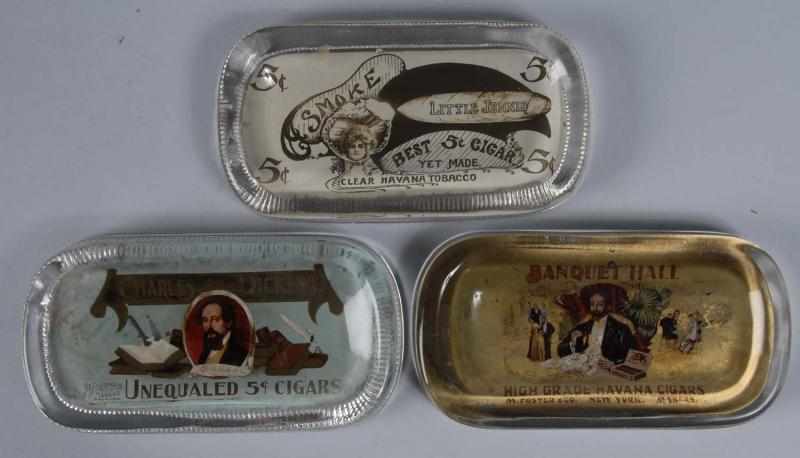 Appraisal: Lot of Cigar Advertising Trays Description to Condition Very Good