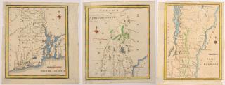 Appraisal: Hand hand-colored engraved New England maps including the states of